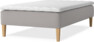 Delux Sense - Ramsäng, enkelsäng med bäddmadrass - Grå