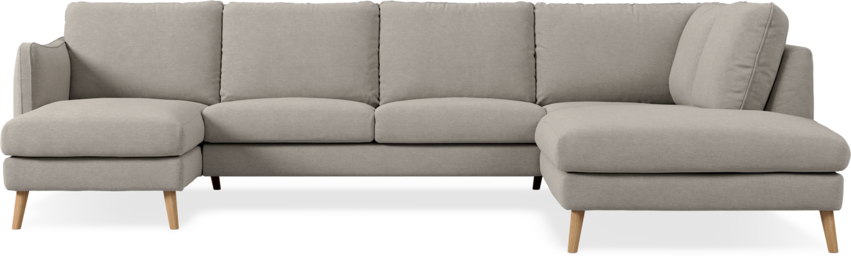 Madison Lux - 2-sits soffa med schäslong vänster och divan höger - Beige