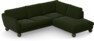 Madison Lux - 2-sits soffa med divan höger - Grön
