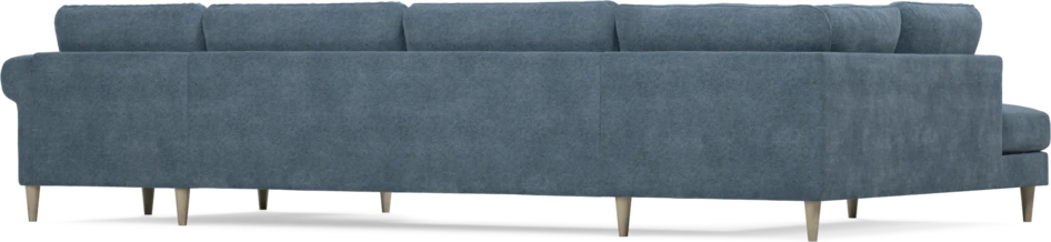 Bridge - 3-sits soffa med divan vänster och schäslong höger - Blå