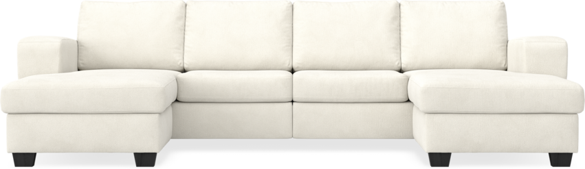 Friday - 2-sits soffa med två schäslonger - Vit