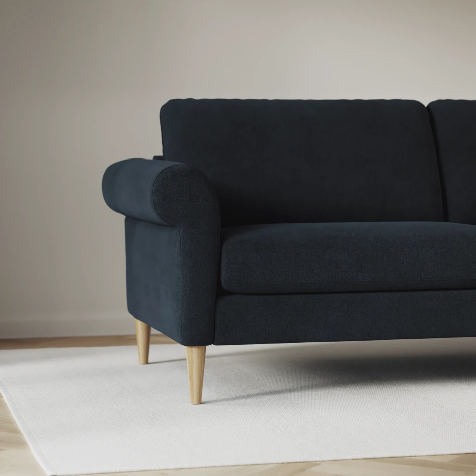 Bridge - 3-sits soffa med schäslong vänster och divan höger - Blå