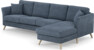 Eden - 3-sits soffa med schäslong - Blå