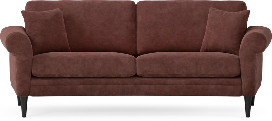 Eden - 2,5-sits soffa svängd - Röd