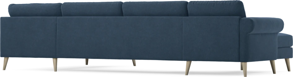 Bridge - 3-sits soffa med schäslong vänster och divan höger - Blå