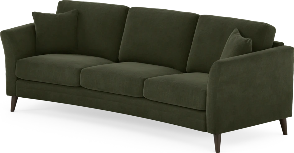 Eden - 3-sits soffa svängd - Grön