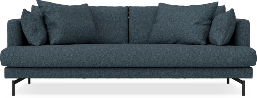 Harper - 3-sits soffa, hel dyna - Blå