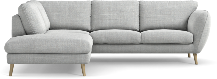 Madison Lux - 2-sits soffa med divan vänster - Grå