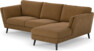 Madison - 2-sits soffa med schäslong höger - Brun