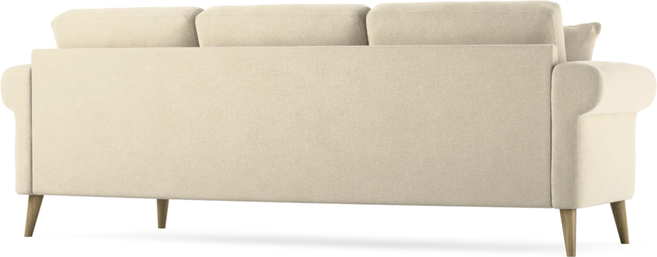 Eden - 3-sits soffa svängd - Beige