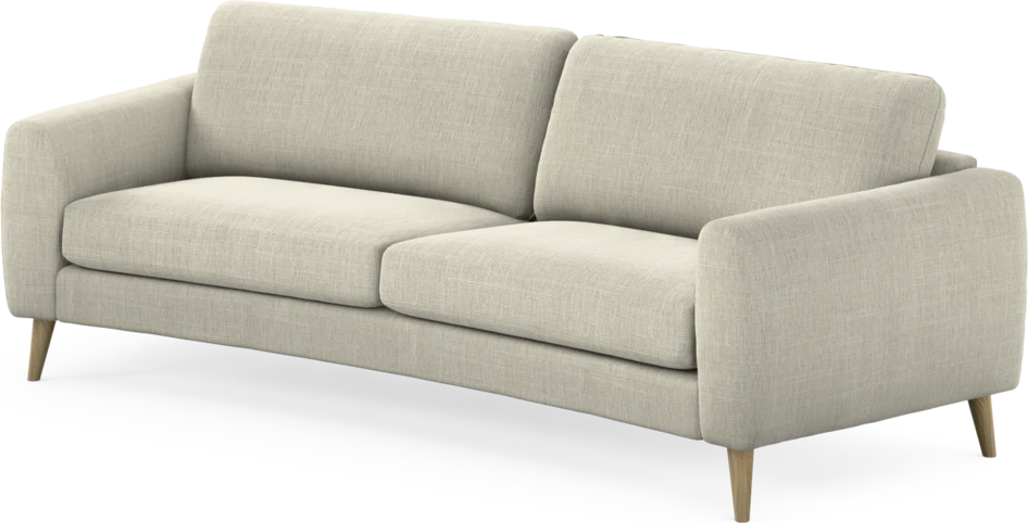 Bridge - 3-sits soffa svängd - Beige