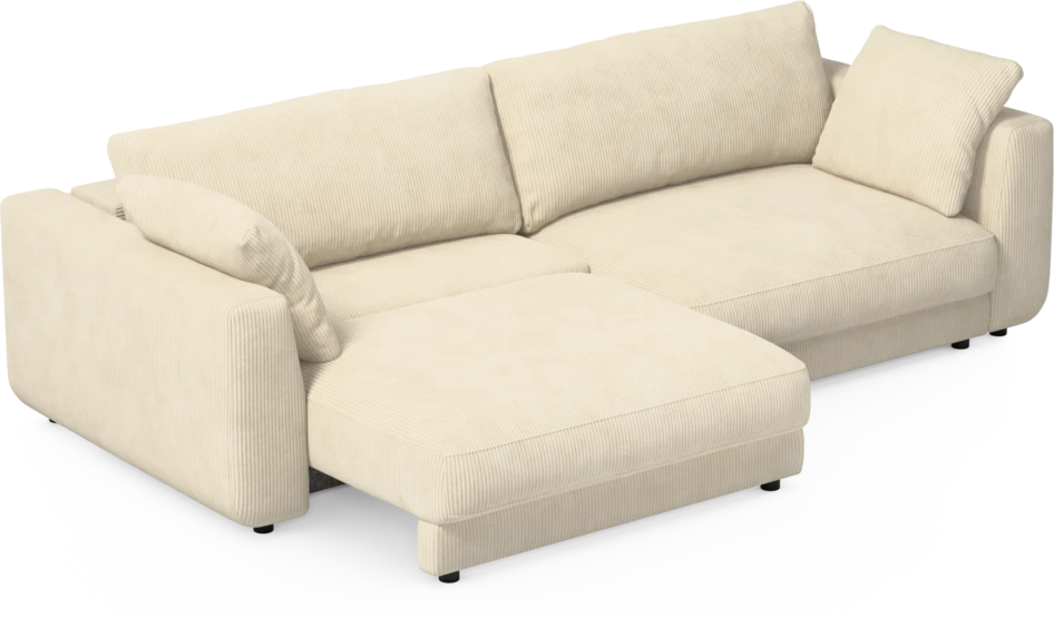 Amie - Bäddsoffa 4-sits - Vit