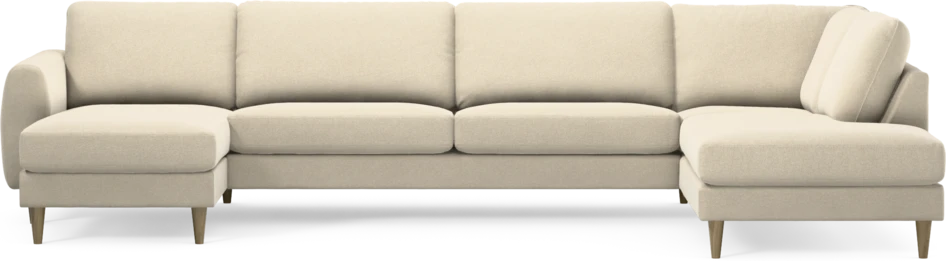Bridge - 3-sits soffa med schäslong vänster och divan höger - Beige