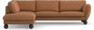 Madison - 3-sits soffa med divan vänster - Orange
