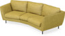 Madison - 3-sits soffa svängd, 70 cm - Gul