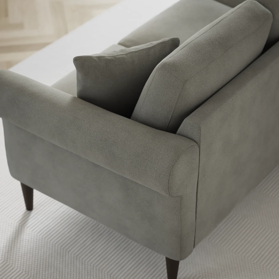 Eden - 3-sits soffa med divan vänster och schäslong höger - Grå