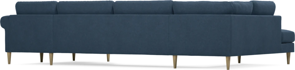 Bridge - 3-sits soffa med divan vänster och schäslong höger - Blå