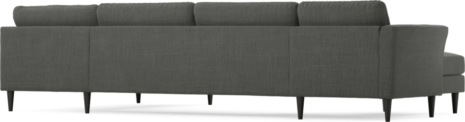 Bridge - 3-sits soffa med schäslong vänster och divan höger - Grå