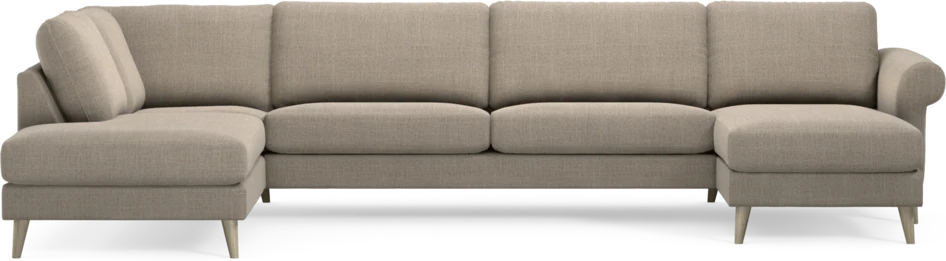Bridge - 3-sits soffa med divan vänster och schäslong höger - Beige