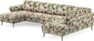 Bridge - 3-sits soffa med schäslong vänster och divan höger - Flerfärgad
