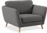 Madison Lux - Fåtölj, 70 cm - Grå