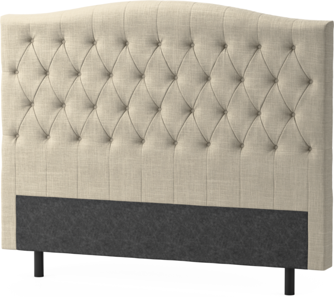 Delux Välvd - Sänggavel, 90-210 cm - Beige