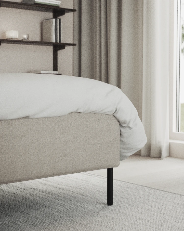 Delux Exclusive - Kontinentalsäng, enkelsäng 120 cm med bäddmadrass och sängben - inspiration