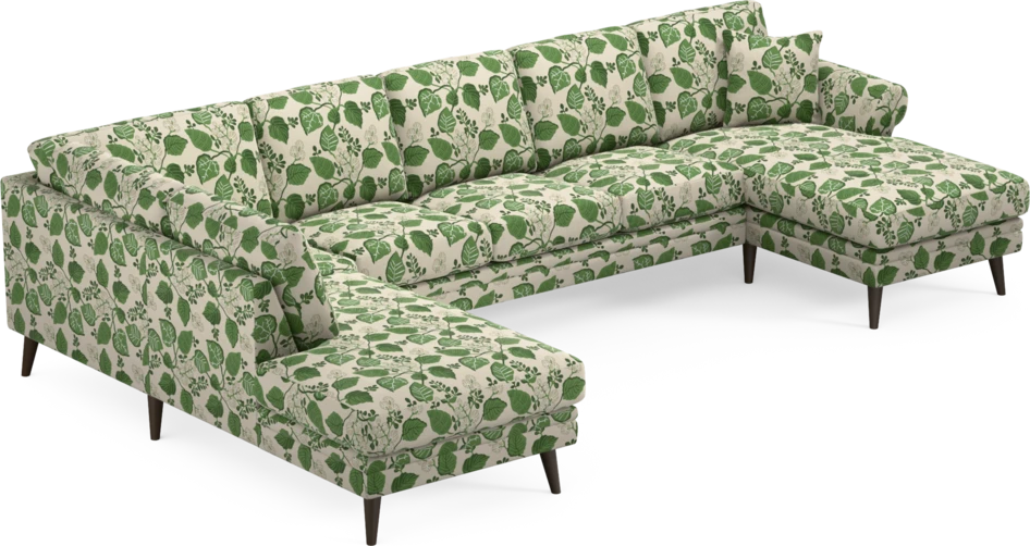 Eden - 3-sits soffa med divan vänster och schäslong höger - Flerfärgad