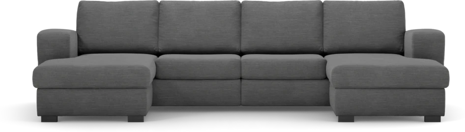 Friday - 2-sits soffa med två schäslonger - Grå