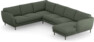 Madison Lux - Hörnsoffa med schäslong höger - Grön