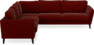 Bridge - Hörnsoffa, 2+3-sits - Röd