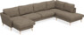 Bridge - 3-sits soffa med schäslong vänster och divan höger - Gul