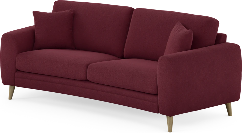 Eden - 2,5-sits soffa svängd - Röd