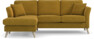 Eden - 2-sits soffa med schäslong - Gul