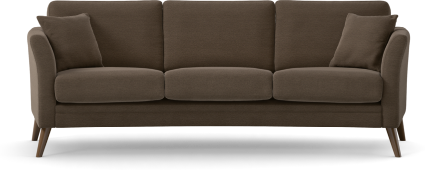 Eden - 3-sits soffa svängd - Brun
