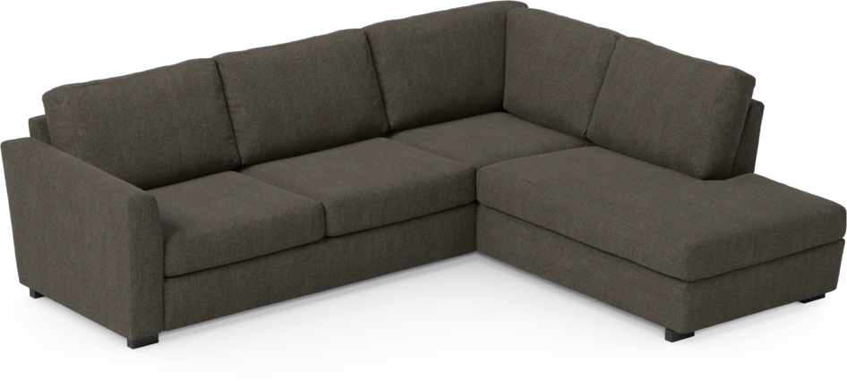 Friday - 2,5-sits soffa med divan höger - Brun