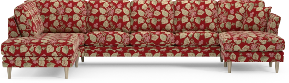 Eden - 3-sits soffa med divan vänster och schäslong höger - Flerfärgad