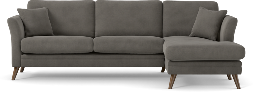 Eden - 2,5-sits soffa med schäslong - Grå
