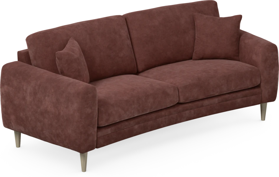 Eden - 2,5-sits soffa svängd - Röd