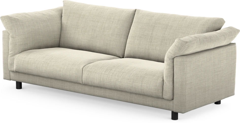 Cherrie - 3-sits soffa, fast klädsel - Beige