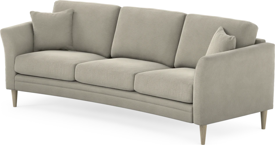 Eden - 3-sits soffa svängd - Brun