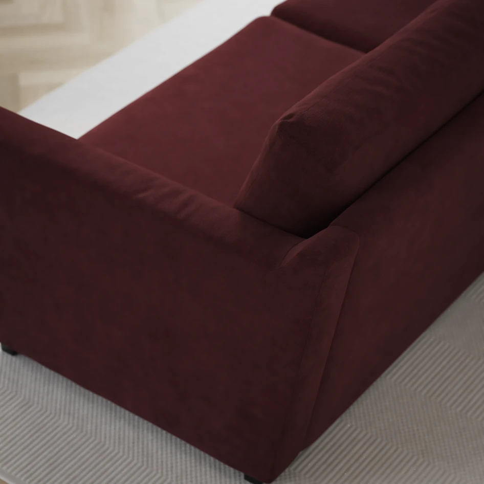 Friday - 3-sits soffa med schäslong vänster och divan höger - Rosa