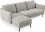 Madison Lux - 2-sits soffa med schäslong vänster - Grå