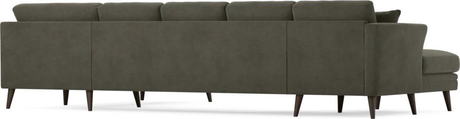 Eden - 3-sits soffa med schäslong vänster och divan höger - Grå