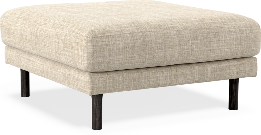 Willow - Fotpall, fast klädsel - Beige