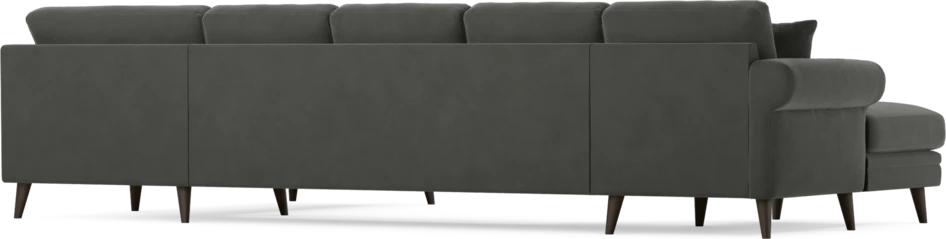 Eden - 3-sits soffa med schäslong vänster och divan höger - Grå