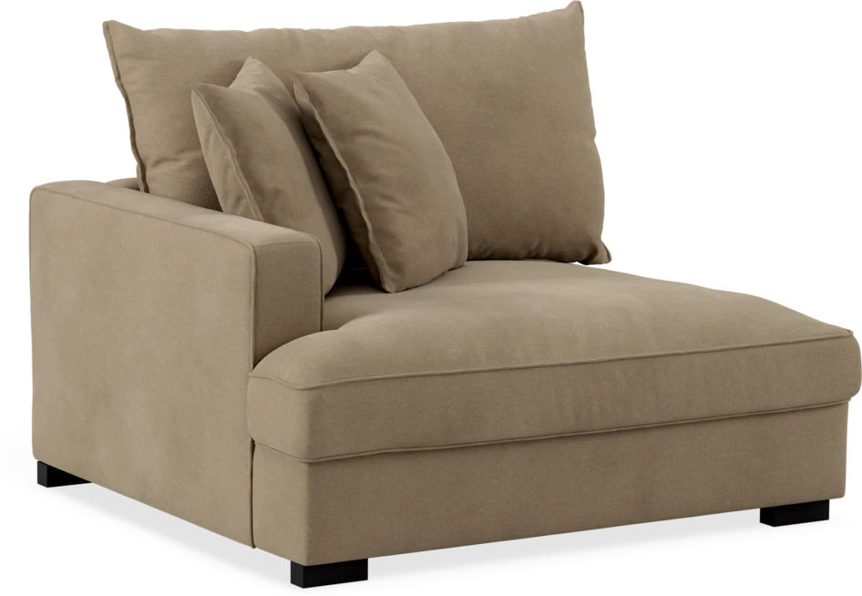 Rossi - 1,5-sits med armstöd vänster - Beige