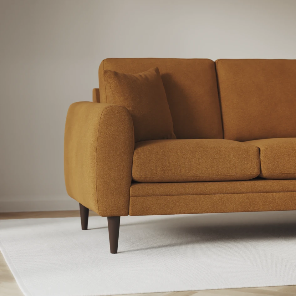 Eden - 2,5-sits soffa - Gul