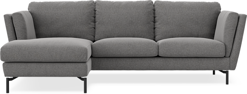 Madison Lux - 2-sits soffa med schäslong vänster - Grå