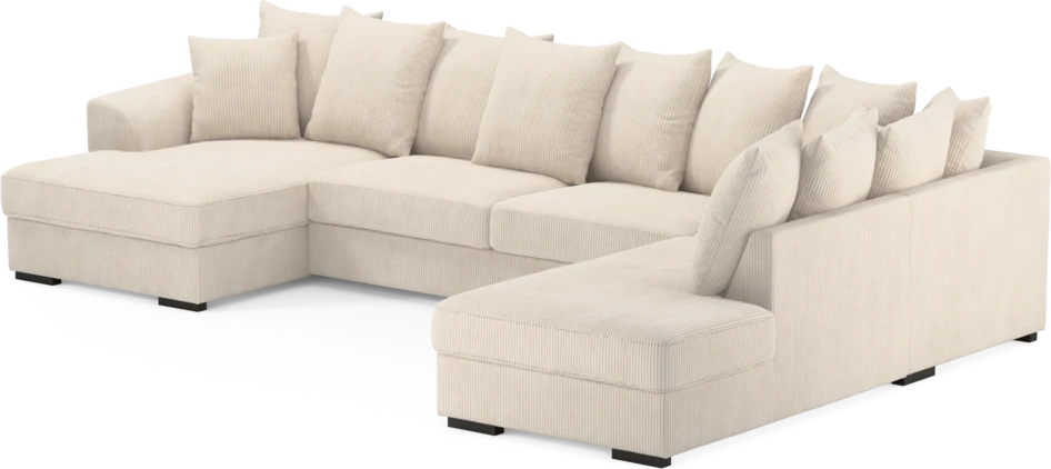 Town - 3-sits soffa med divan höger och schäslong vänster - Vit